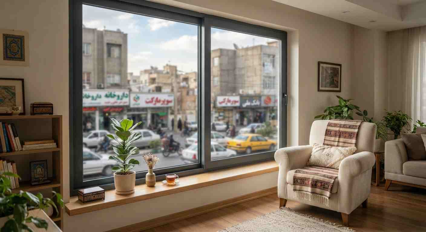 نصب پنجره دوجداره عایق صدا در کرج با طراحی مدرن